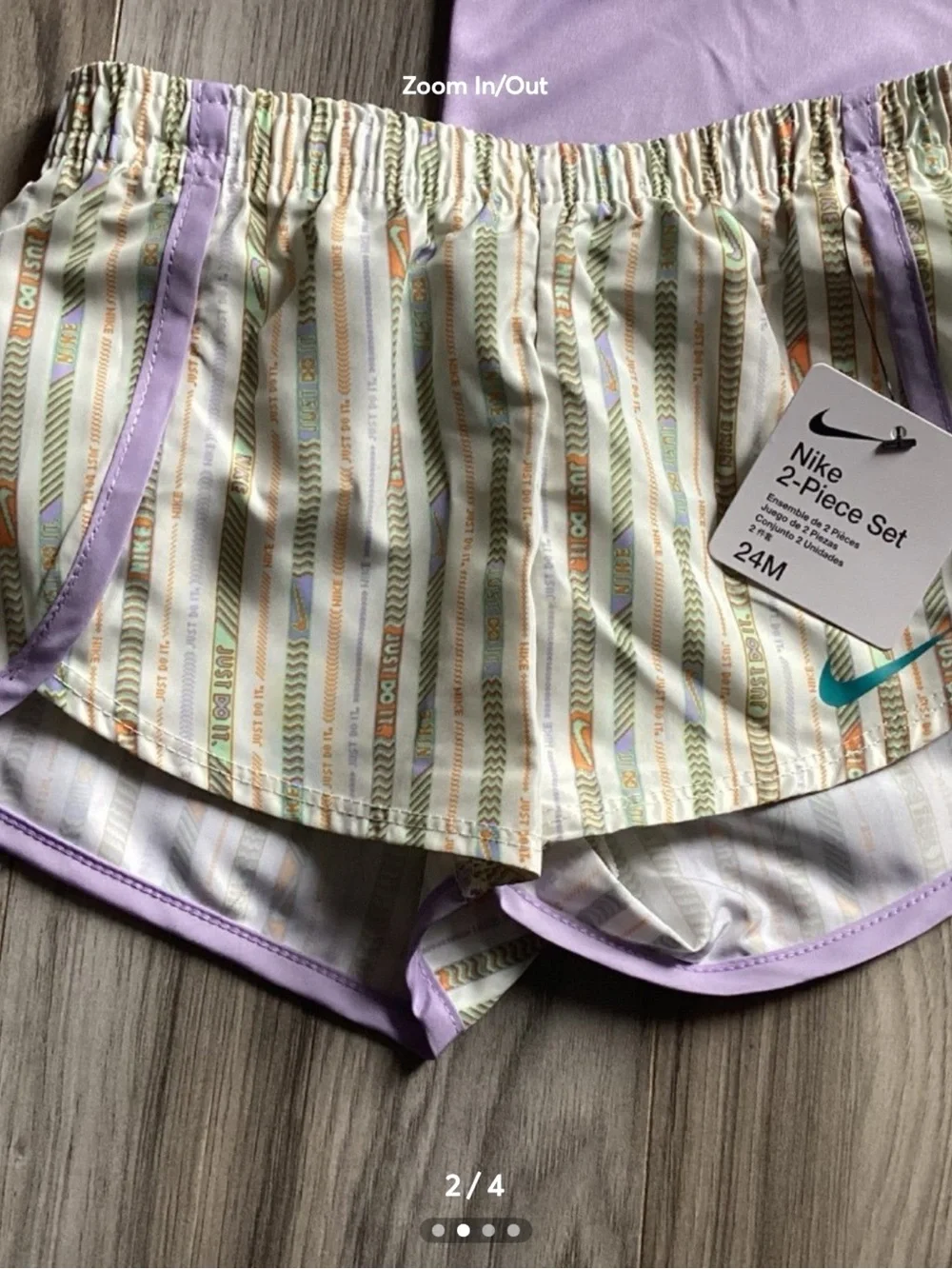 Girls Nike DRIFIT shorts set size 24 months(NWT) ~FIRM, NO OFFERS~ - Picture 2 of 4